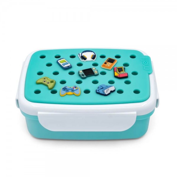 Φαγητοδοχείο Bento με Charms Μπλε - Melii