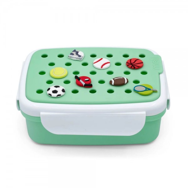 Φαγητοδοχείο Bento με Charms Πράσινο - Melii
