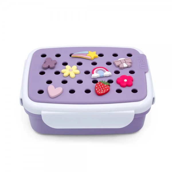 Φαγητοδοχείο Bento με Charms Μωβ - Melii