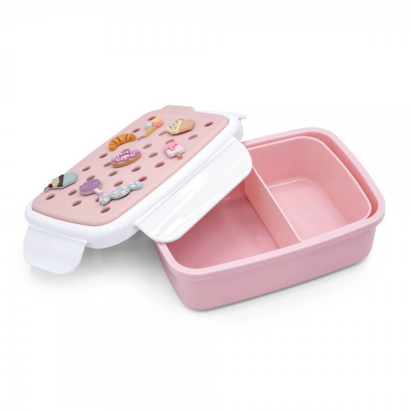 Φαγητοδοχείο Bento με Charms Ροζ - Melii