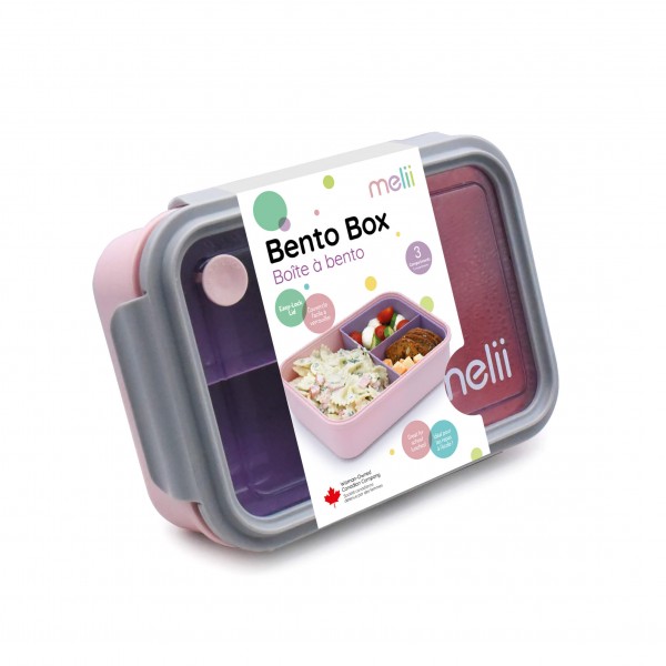 Melii – Bento 3 θέσεων 1250ml - Ροζ