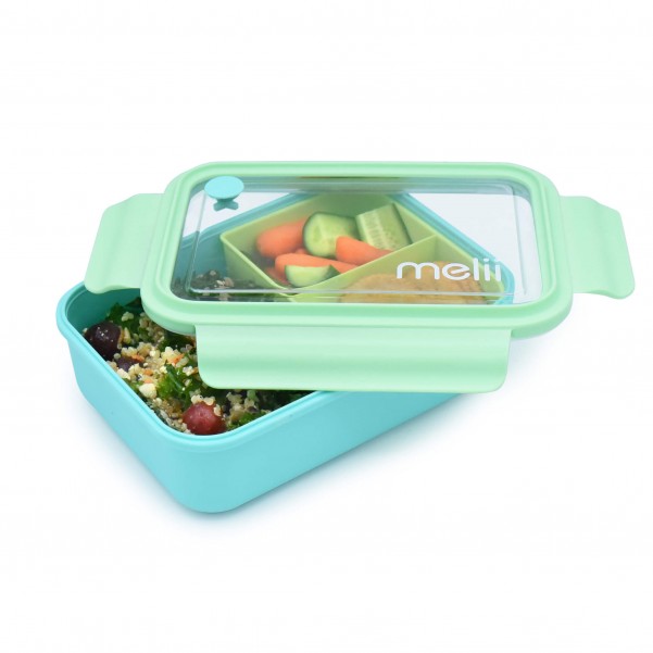 Melii – Bento 3 θέσεων 1250ml - Τιρκουάζ