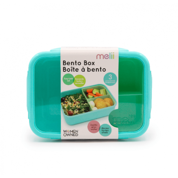 Melii – Bento 3 θέσεων 1250ml - Τιρκουάζ