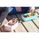 Bento Σιλικόνης 2 Θέσεων 700ml - Turquoise/Mint - Melii