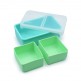 Bento Σιλικόνης 2 Θέσεων 700ml - Turquoise/Mint - Melii