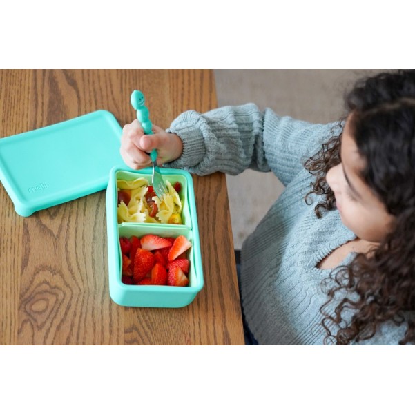 Bento Σιλικόνης 2 Θέσεων 700ml - Turquoise/Mint - Melii