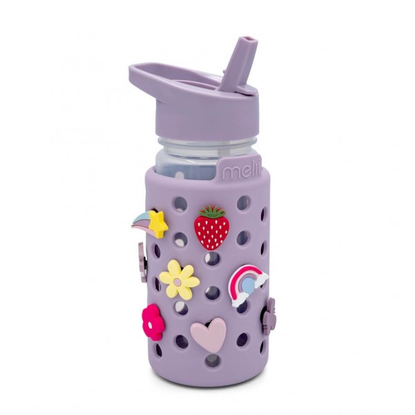 Παγούρι με Charms Μωβ 450ml - Melii