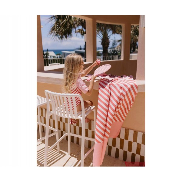 Πετσέτα Θαλάσσης 160x90cm Stripes Bloom&Blush – Monnëka