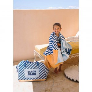 Πετσέτα Θαλάσσης 160x90cm Stripes Blues & Beyond – Monnëka
