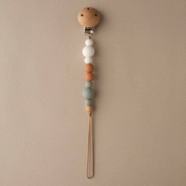Pacifier Clip/Teether - Poppy Earth