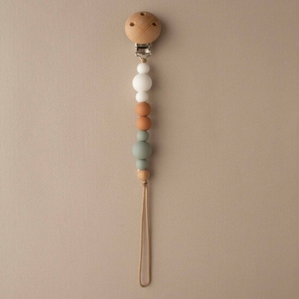 Pacifier Clip/Teether - Poppy Earth
