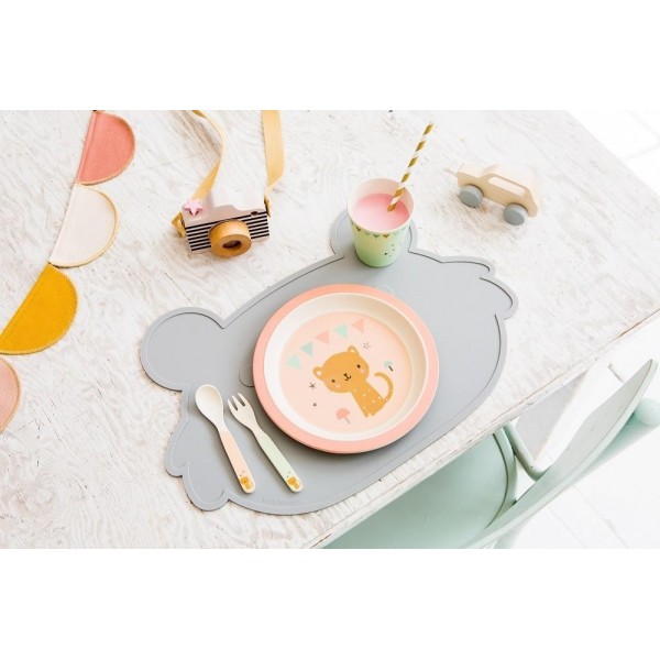 Petit Monkey – Koala Placemat Σιλικόνης Blush Pink