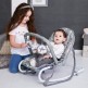 Baby Rocker ELIZA - Grey Rabbits - Lorelli