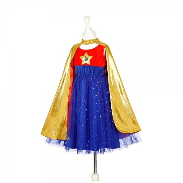 Dress and Cape - Super Hero Girl - Souza