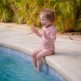 Ολόσωμο μαγιό με μακριά μανίκια "Old pink Leopard" - Swim Essentials 