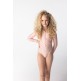 Ολόσωμο μαγιό με μακριά μανίκια "Old pink Leopard" - Swim Essentials 