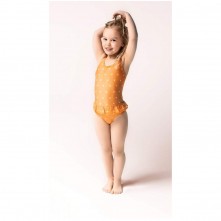 Ολόσωμο μαγιό "Orange Hearts" 4-6 ετών - Swim Essentials 
