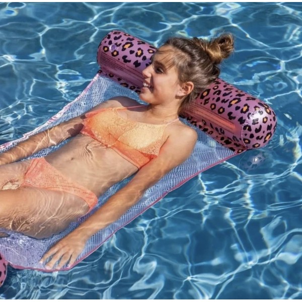 Swim Essentials- Φουσκωτή αιώρα νερού - Green Leopard