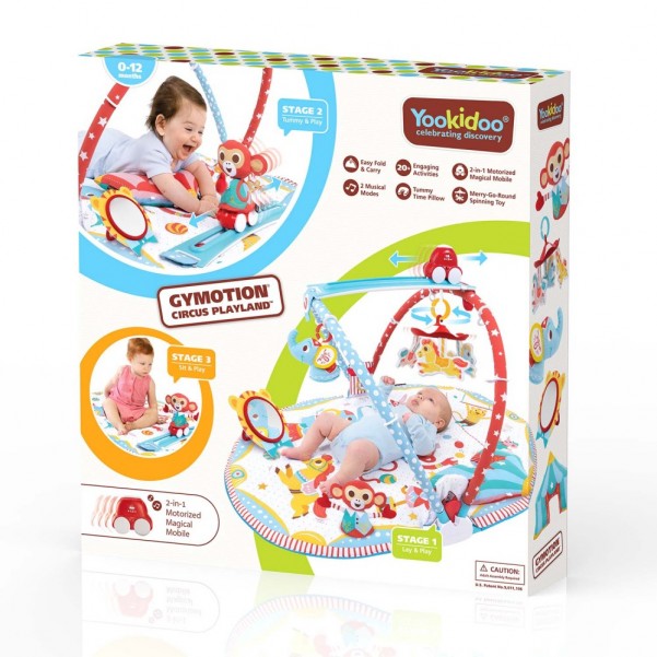 Βρεφικό Γυμναστήριο 3 σε 1 - Gymotion Circus Playland - Yookidoo