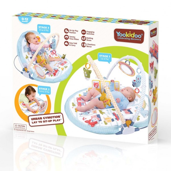 Βρεφικό Γυμναστήριο 3 σε 1 - Urban Gymotion Lay to Sit-Up Play - Yookidoo