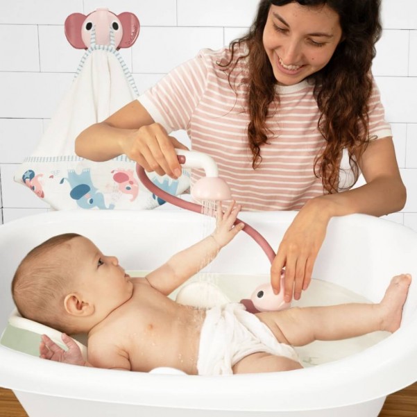 Elephant Baby Shower Bath Set - Pink - Yookidoo