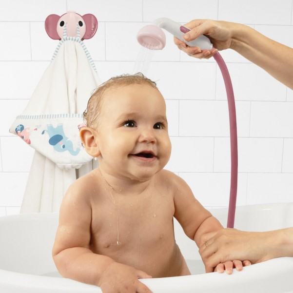 Elephant Baby Shower Bath Set - Pink - Yookidoo