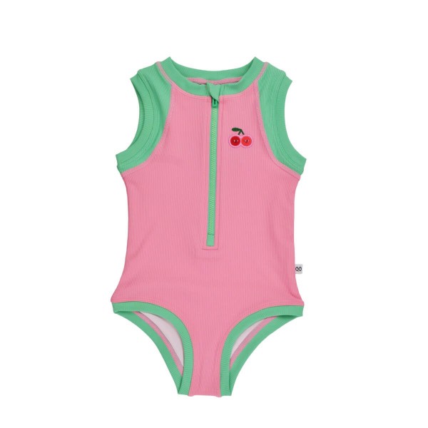 Ολόσωμο Μαγιώ με Στάμπα Cherry/Pink-Green - Zoocchini