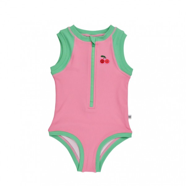 Ολόσωμο Μαγιώ με Στάμπα Cherry/Pink-Green - Zoocchini