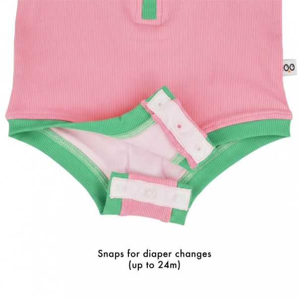 Ολόσωμο Μαγιώ με Στάμπα Cherry/Pink-Green - Zoocchini