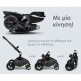 Καρότσι μωρού  2 σε 1 HOT MOM λευκό